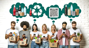 How to use QR codes to share recycling information – improve recycling rates by digitalising your recycling advice on packaging.